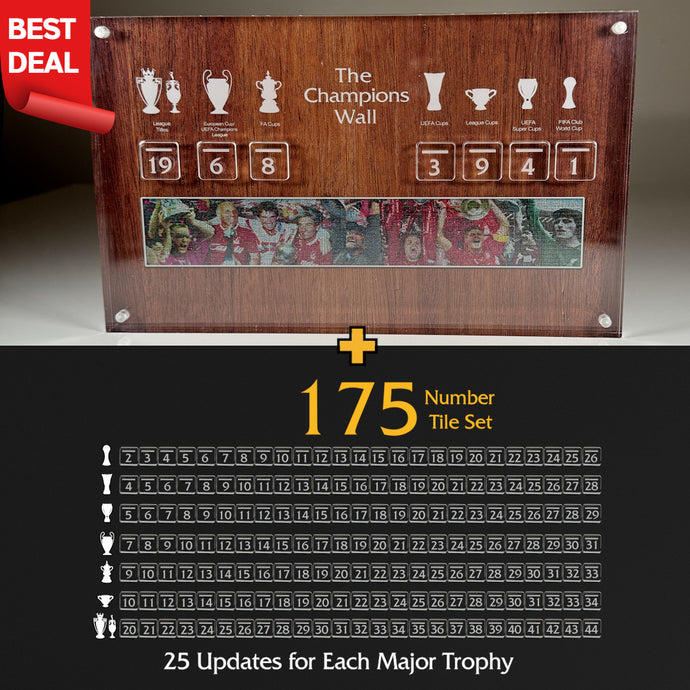 Future-Proof CHAMPIONS WALL DESKTOP REPLICA with 25 Updates for each Trophy!