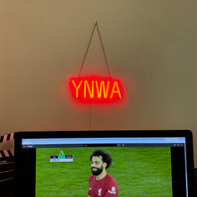 Load image into Gallery viewer, YNWA Red Neon Glow Sign