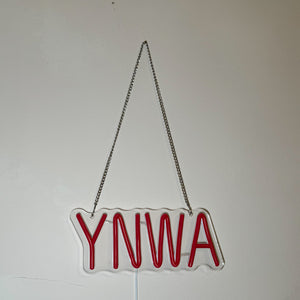 YNWA Red Neon Glow Sign