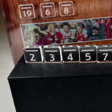 Load image into Gallery viewer, LFC CHAMPIONS WALL DESKTOP REPLICA with Easy Swop Numbers!