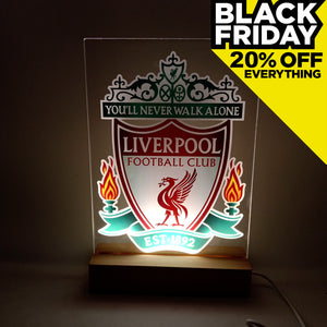 LIVERPOOL FC Club Crest NIGHT LAMP