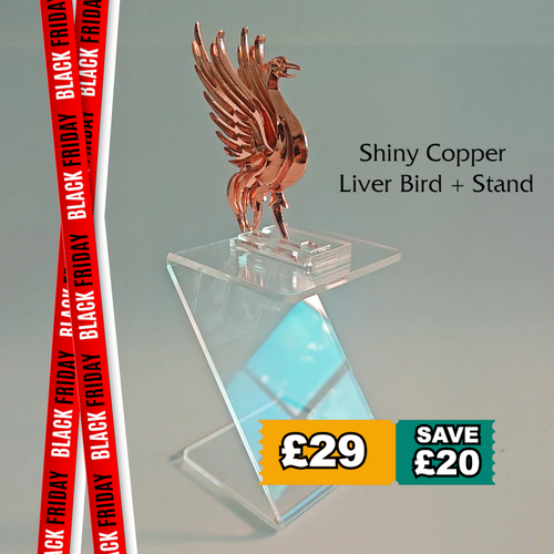 Liver Bird + Optional Stand in Shiny Copper