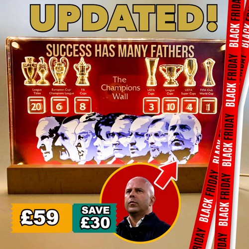 SUCCESS Champions Wall featuring 3D Trophy Replicas!