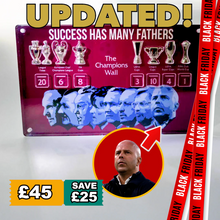 Load image into Gallery viewer, SUCCESS Champions Wall featuring 3D Trophy Replicas!