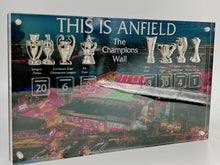 Load image into Gallery viewer, ANFIELD Stadium Champions Wall with 3D Trophy Replicas
