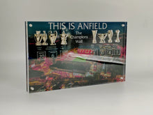 Load image into Gallery viewer, ANFIELD Stadium Champions Wall with 3D Trophy Replicas