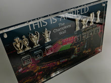 Load image into Gallery viewer, ANFIELD Stadium Champions Wall with 3D Trophy Replicas