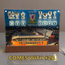 Load image into Gallery viewer, ANFIELD EDITION Champions Wall with 3D Trophy Replicas!