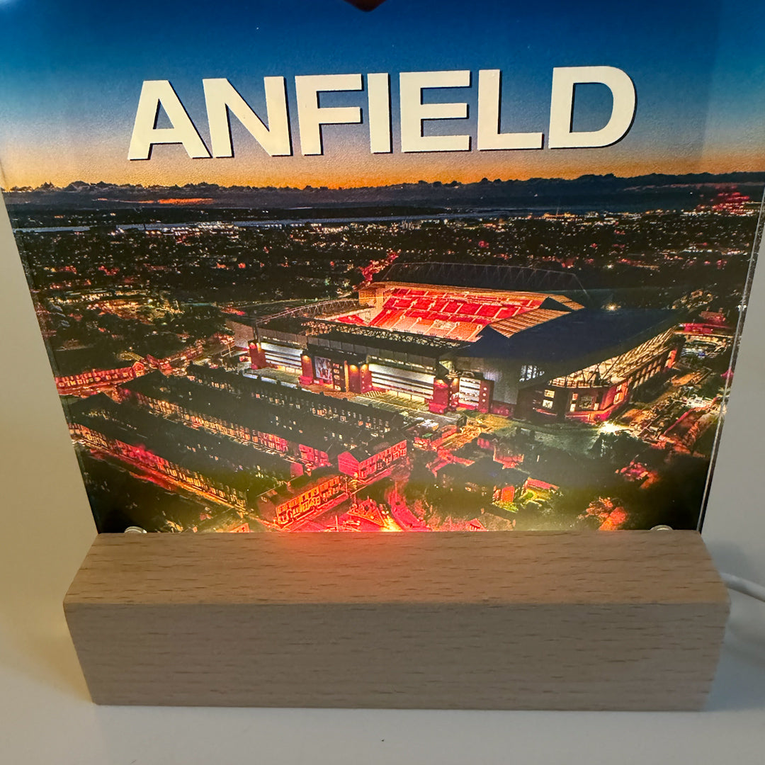 Anfield Frame Anfield Personal Memory Frame with Light – Kop Chants