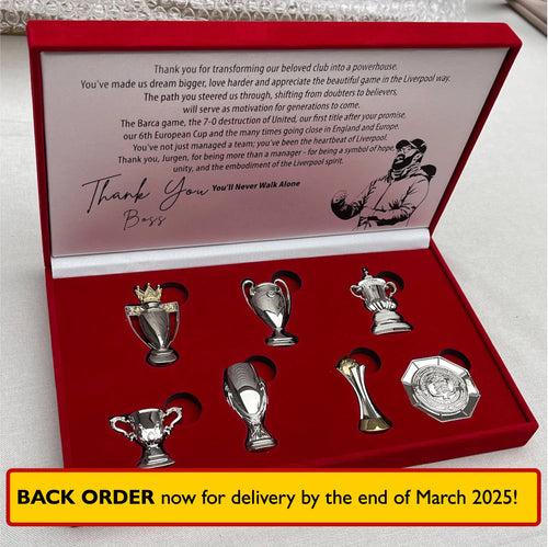 Jurgen Klopp Honours - Trophy Collection Box! - BACK ORDER!!