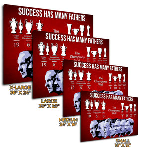 SUCCESS Champions Wall Canvas Art (Framed) - For Wall Hanging