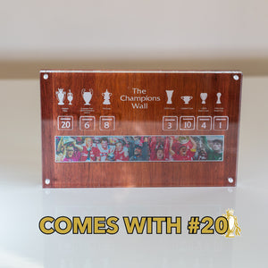 LFC CHAMPIONS WALL DESKTOP REPLICA with Easy Swop Numbers!