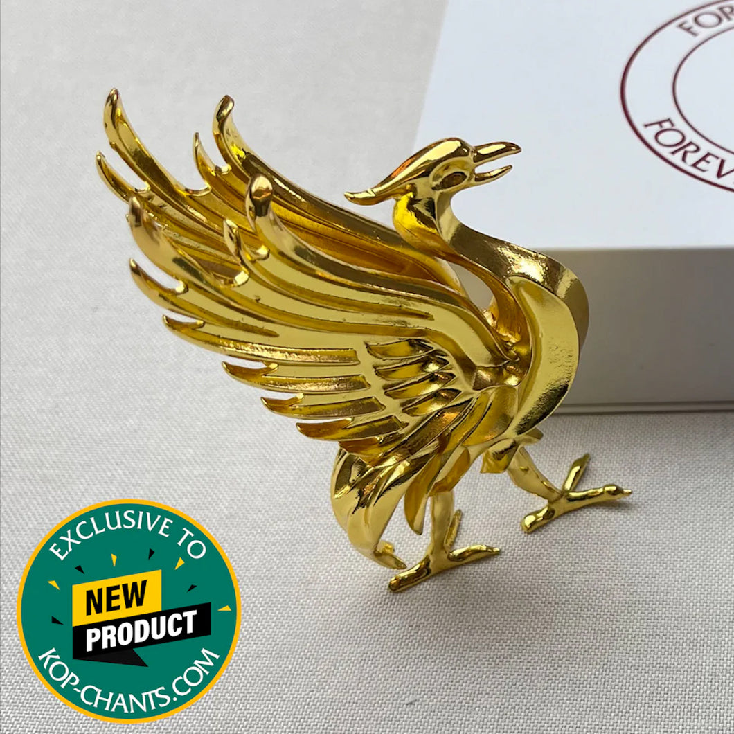 Gold Liver Bird Statue