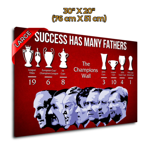 SUCCESS Champions Wall Canvas Art (Framed) - For Wall Hanging