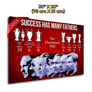 SUCCESS Champions Wall Canvas Art (Framed) - For Wall Hanging