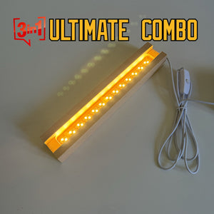 3 in 1 ULTIMATE COMBO - Limited Edition Champions Wall + Light Stand + 35 Number Tiles