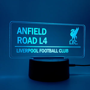 ANFIELD L4 ROAD SIGN ~ LED NIGHT LAMP!