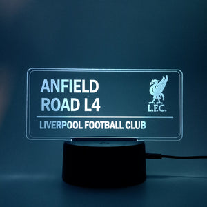 ANFIELD L4 ROAD SIGN ~ LED NIGHT LAMP!