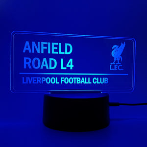 ANFIELD L4 ROAD SIGN ~ LED NIGHT LAMP!