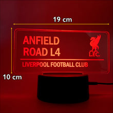 Load image into Gallery viewer, ANFIELD L4 ROAD SIGN ~ LED NIGHT LAMP!