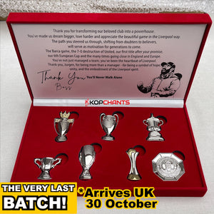 Jurgen Klopp Honours[The LAST Batch]  - Trophy Collection Box! - Arrives 30 Oct!