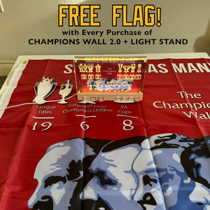 LIMITED EDITION Champions Wall 2.0 with 3D Trophy Replicas!