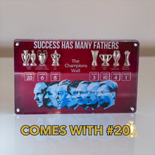 Load image into Gallery viewer, LIMITED EDITION Champions Wall 2.0 with 3D Trophy Replicas!