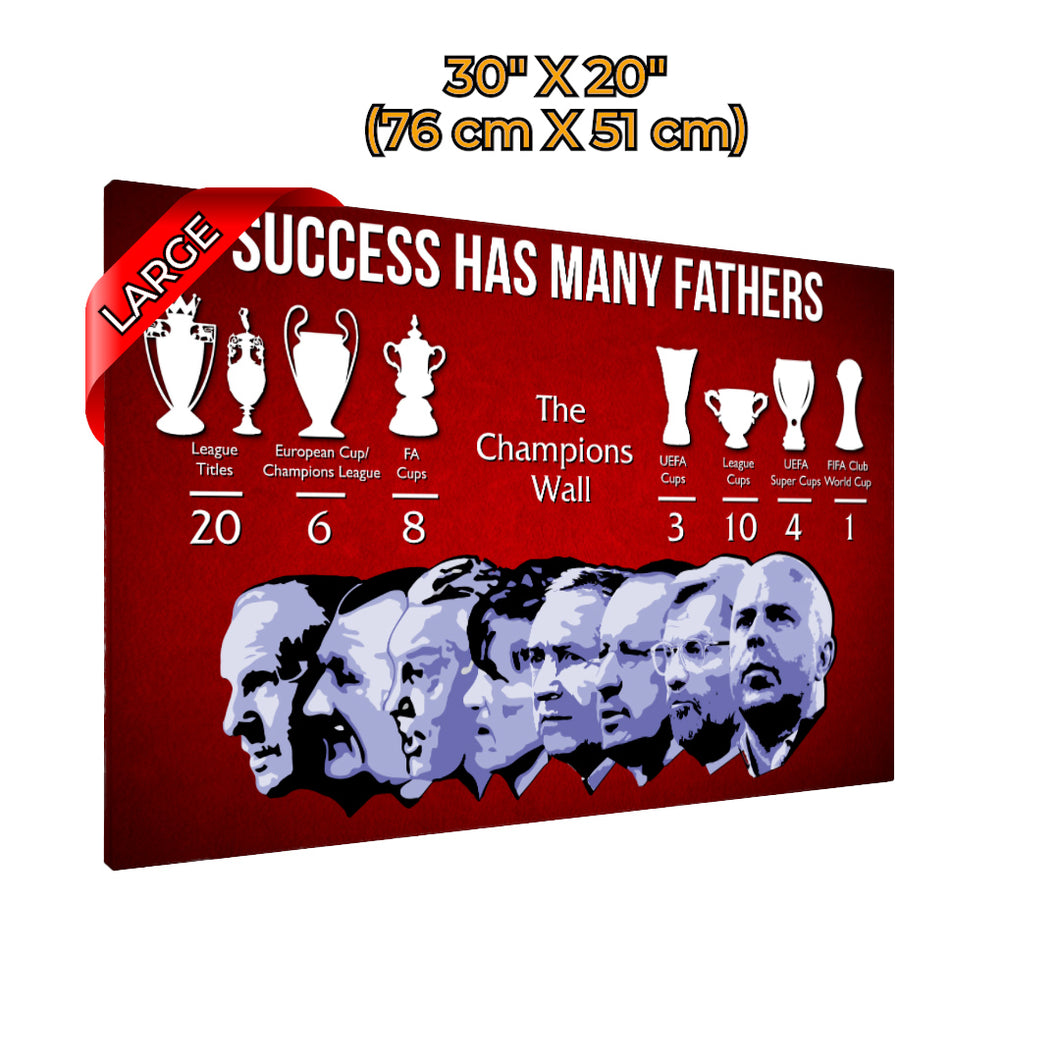 SUCCESS Champions Wall Canvas Art (Framed) - For Wall Hanging