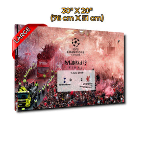 THE RED SEA - Champions of Europe Home Coming Canvas Art