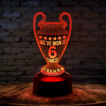 Load image into Gallery viewer, We Won It SIX Times ~ 3D Night Lamp!