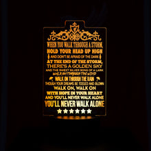 Load image into Gallery viewer, &quot;YNWA&quot;  Lyrics - 3D Night Lamp
