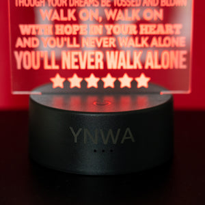 "YNWA"  Lyrics - 3D Night Lamp