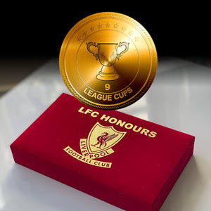 League Cup #9 Gold Coin for LFC Honours Box